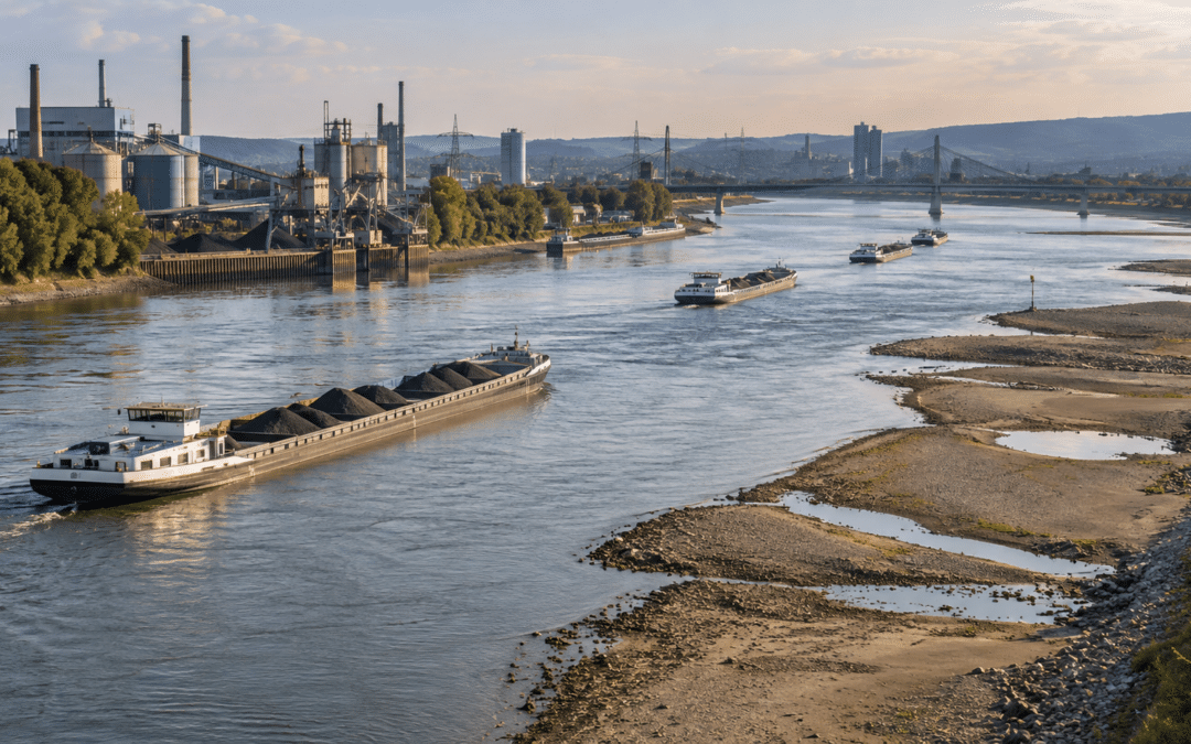 Deutschlands Wirtschaft tritt auf die Bremse: Warum der Rhein jetzt zum Konjunkturfaktor wird